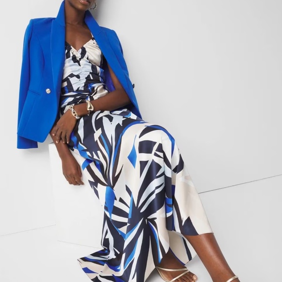 WHBM Satin Halter Maxi Dress - Picture 4 of 5